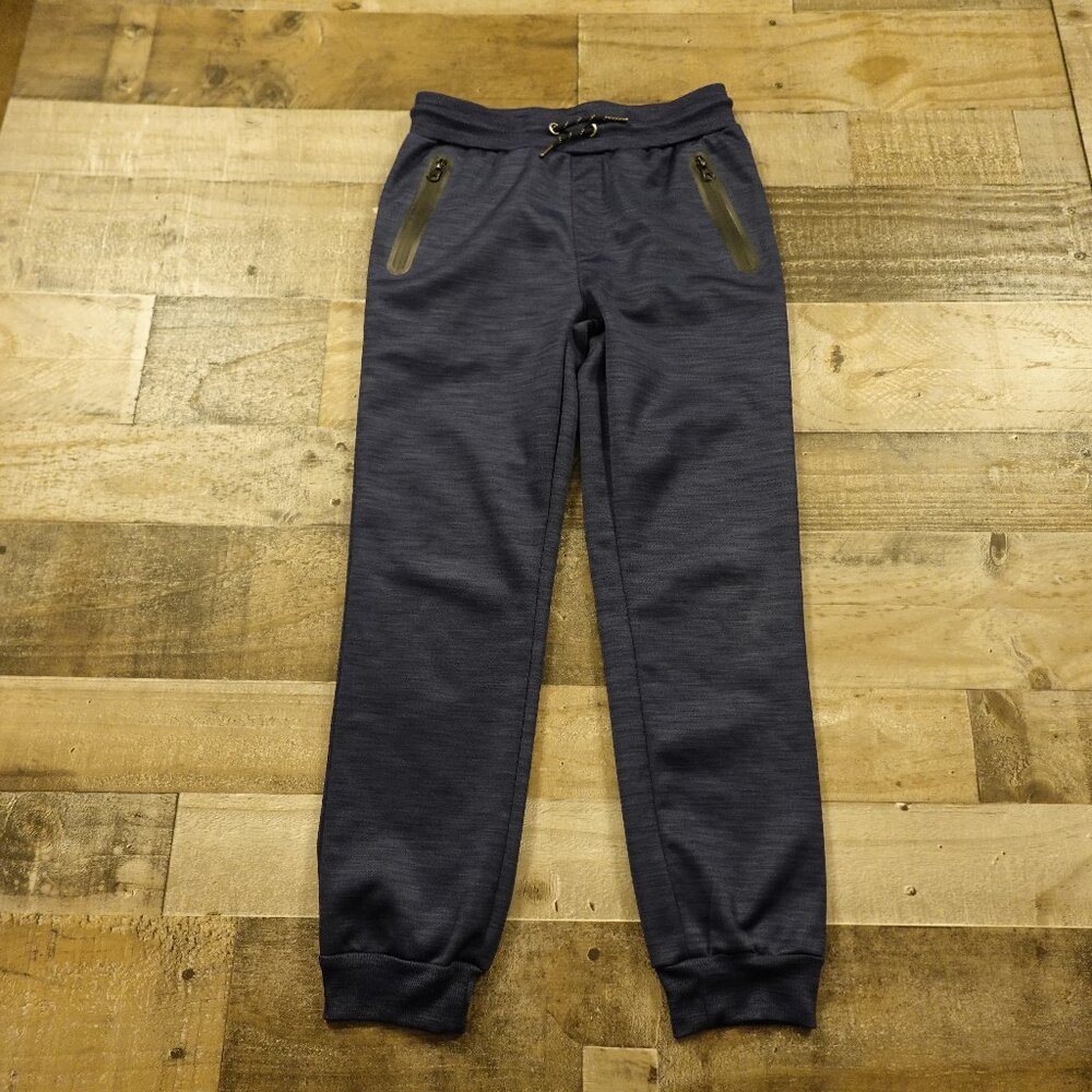 Ring of Fire cool textured heat sealed joggers boy's medium navy